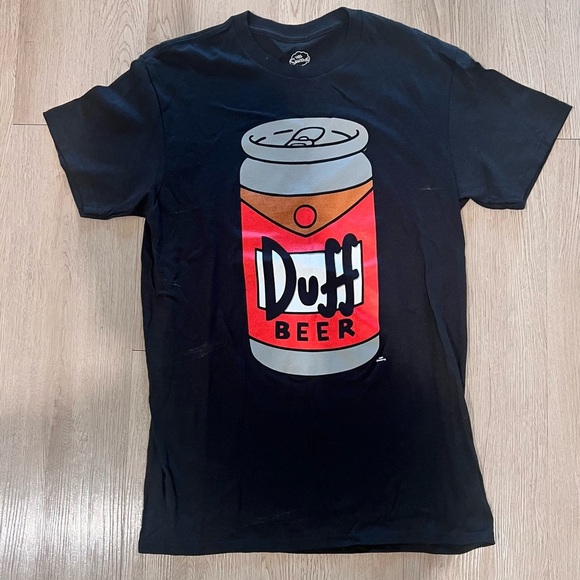 The Simpsons Men's Duff Beer Can Graphic T-Shirt Size Small - Picture 3 of 7